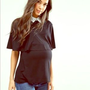 ASOS maternity/nursing collared shirt